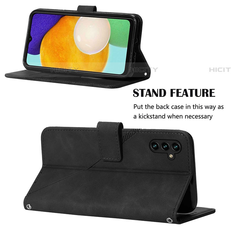 Handytasche Stand Schutzhülle Flip Leder Hülle Y02B für Samsung Galaxy A04s