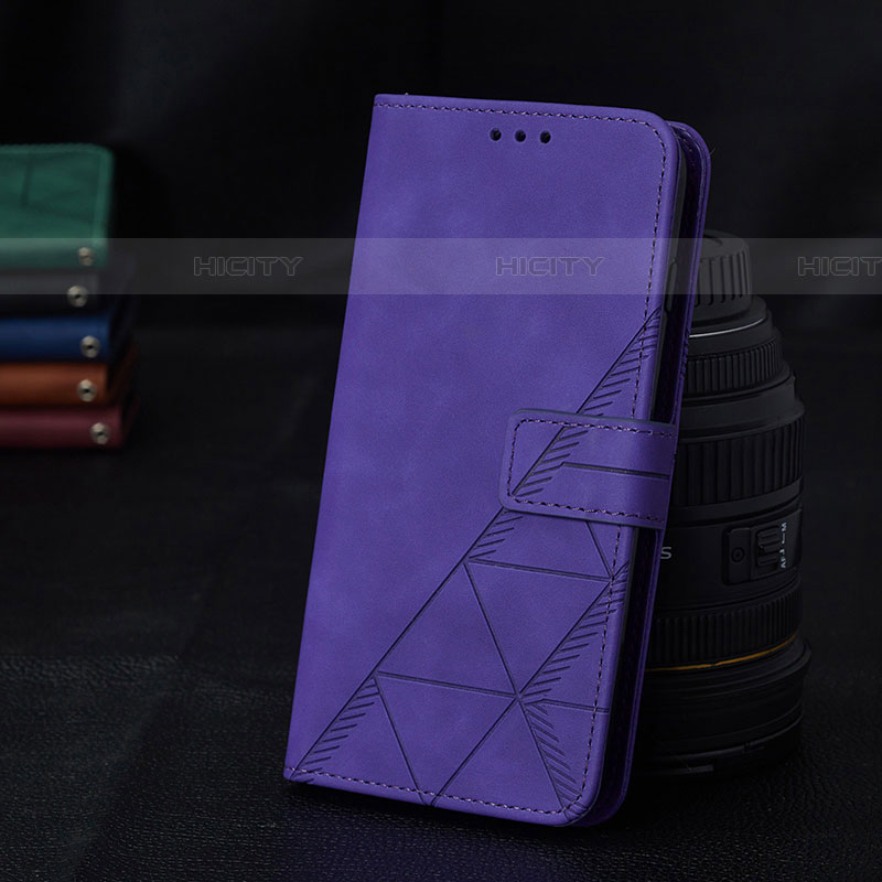 Handytasche Stand Schutzhülle Flip Leder Hülle Y02B für Samsung Galaxy A04s Violett Plus