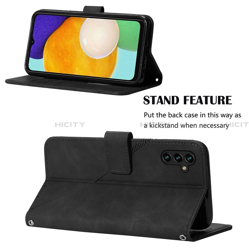 Handytasche Stand Schutzhülle Flip Leder Hülle Y02B für Samsung Galaxy A13 5G groß