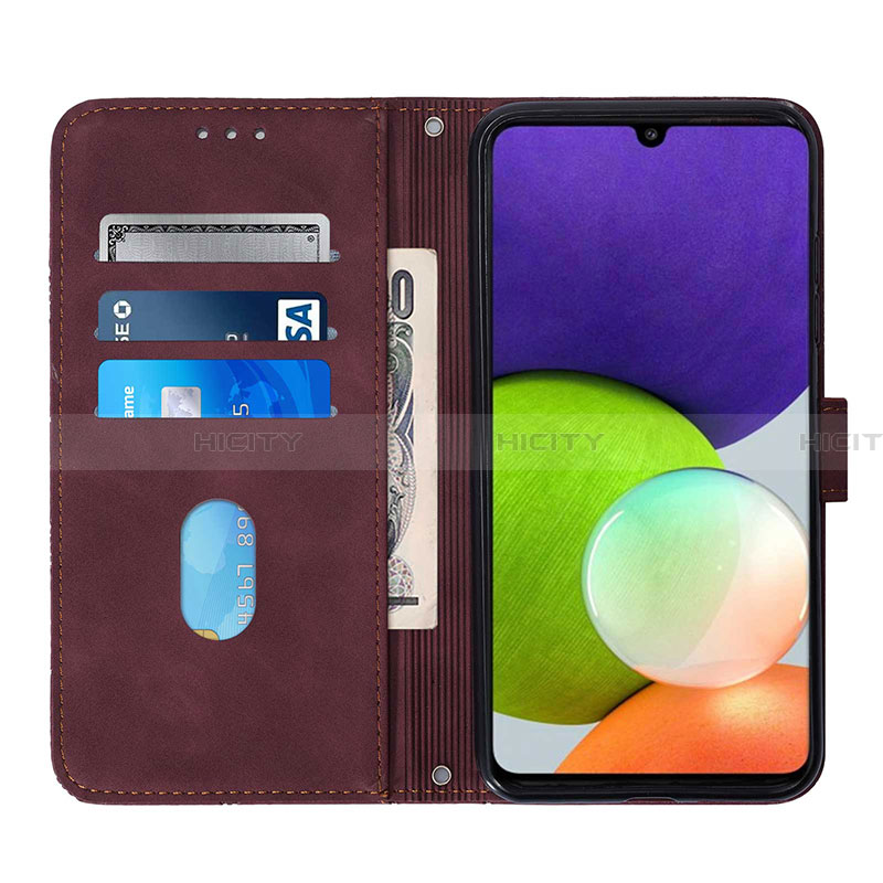 Handytasche Stand Schutzhülle Flip Leder Hülle Y02B für Samsung Galaxy A22 4G