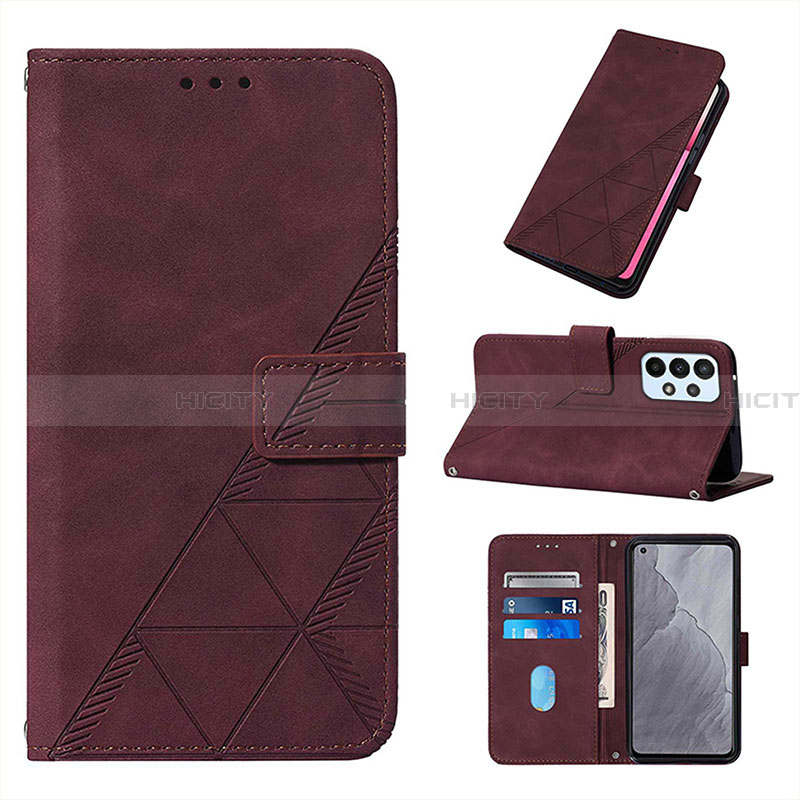 Handytasche Stand Schutzhülle Flip Leder Hülle Y02B für Samsung Galaxy A23 4G