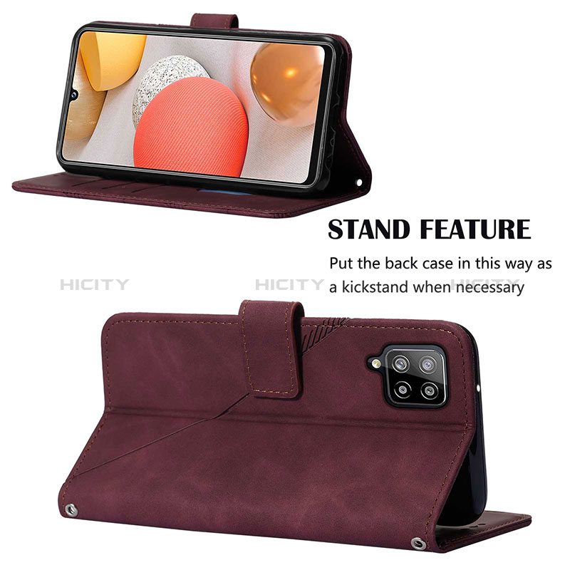 Handytasche Stand Schutzhülle Flip Leder Hülle Y02B für Samsung Galaxy A42 5G