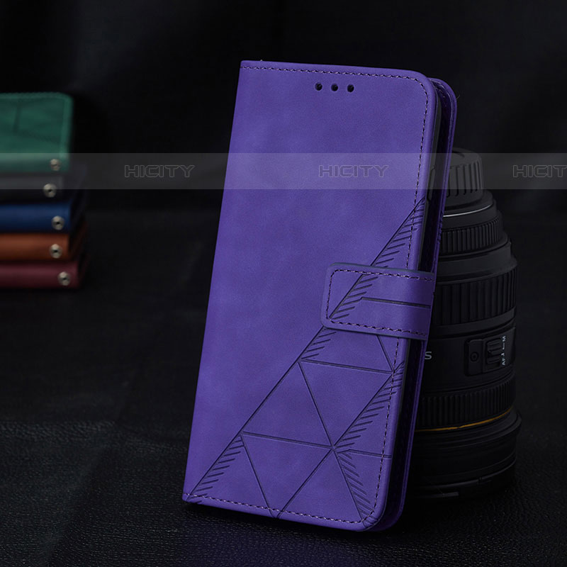 Handytasche Stand Schutzhülle Flip Leder Hülle Y02B für Samsung Galaxy A52 4G Violett Plus