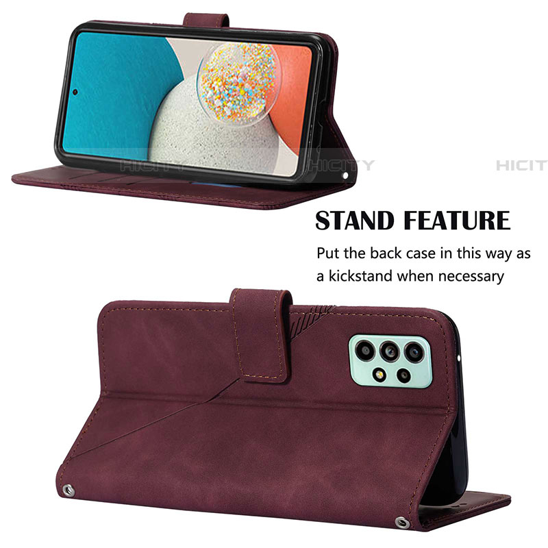 Handytasche Stand Schutzhülle Flip Leder Hülle Y02B für Samsung Galaxy A53 5G