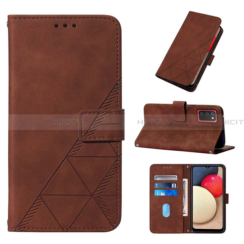 Handytasche Stand Schutzhülle Flip Leder Hülle Y02B für Samsung Galaxy F02S SM-E025F groß