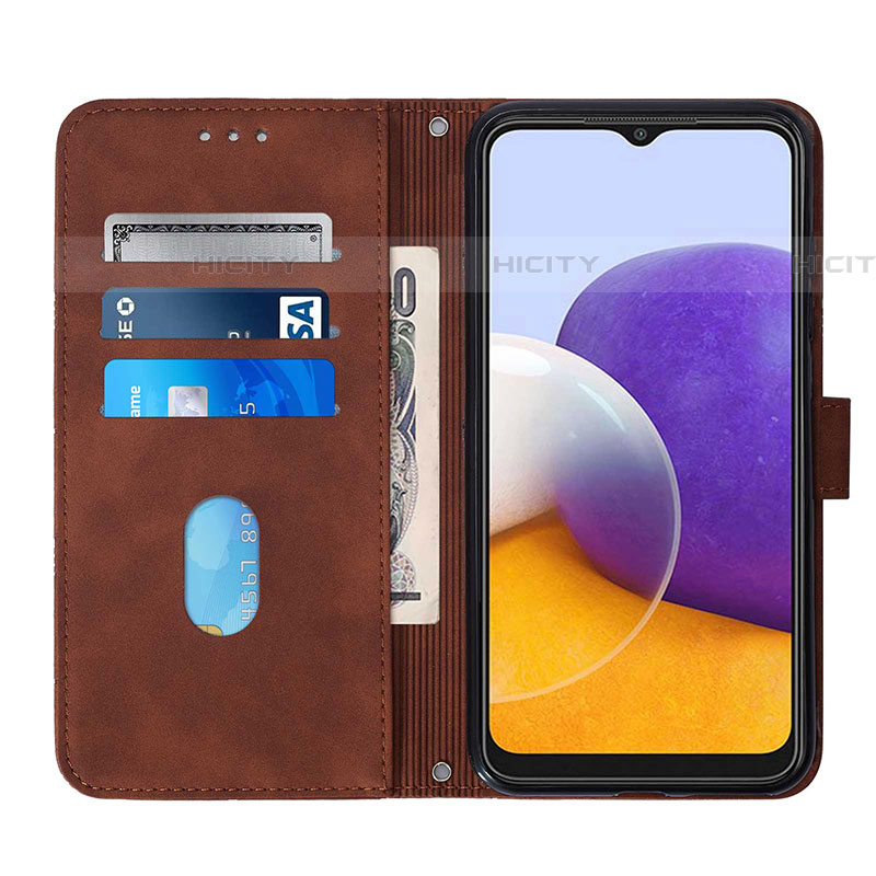 Handytasche Stand Schutzhülle Flip Leder Hülle Y02B für Samsung Galaxy F42 5G groß