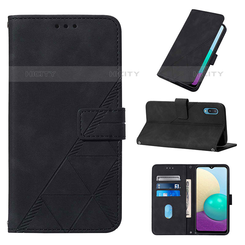 Handytasche Stand Schutzhülle Flip Leder Hülle Y02B für Samsung Galaxy M02