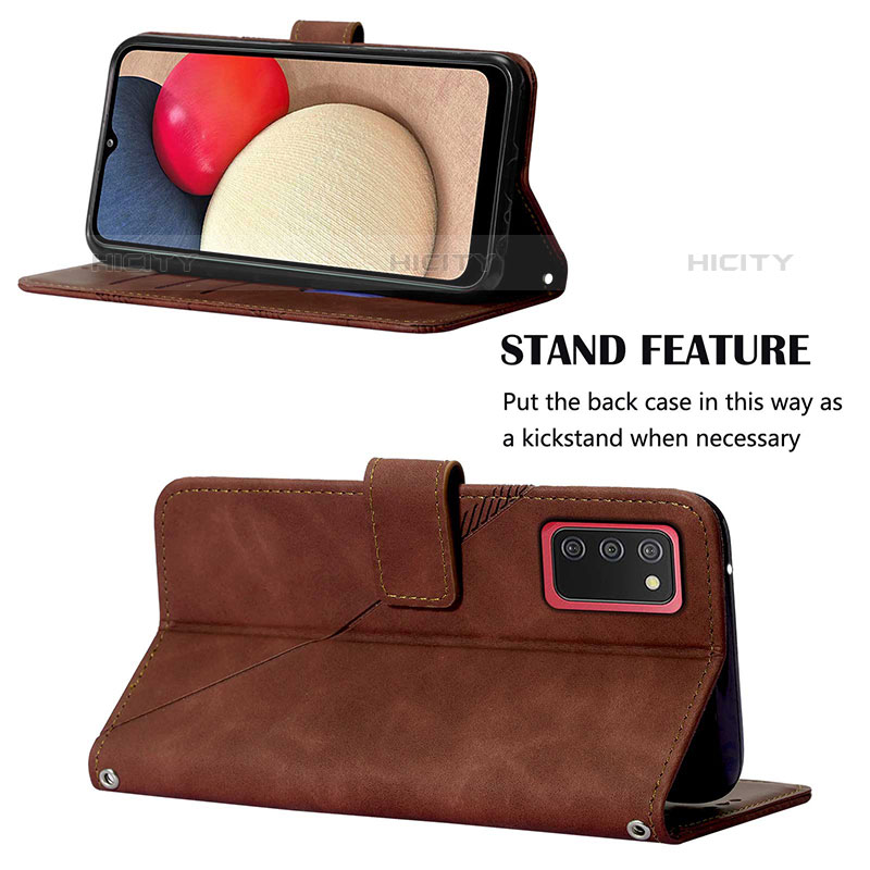 Handytasche Stand Schutzhülle Flip Leder Hülle Y02B für Samsung Galaxy M02s