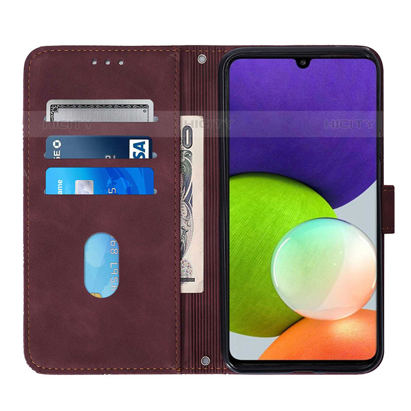 Handytasche Stand Schutzhülle Flip Leder Hülle Y02B für Samsung Galaxy M22 4G