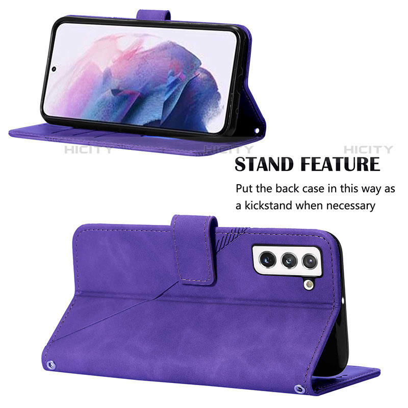 Handytasche Stand Schutzhülle Flip Leder Hülle Y02B für Samsung Galaxy S21 FE 5G