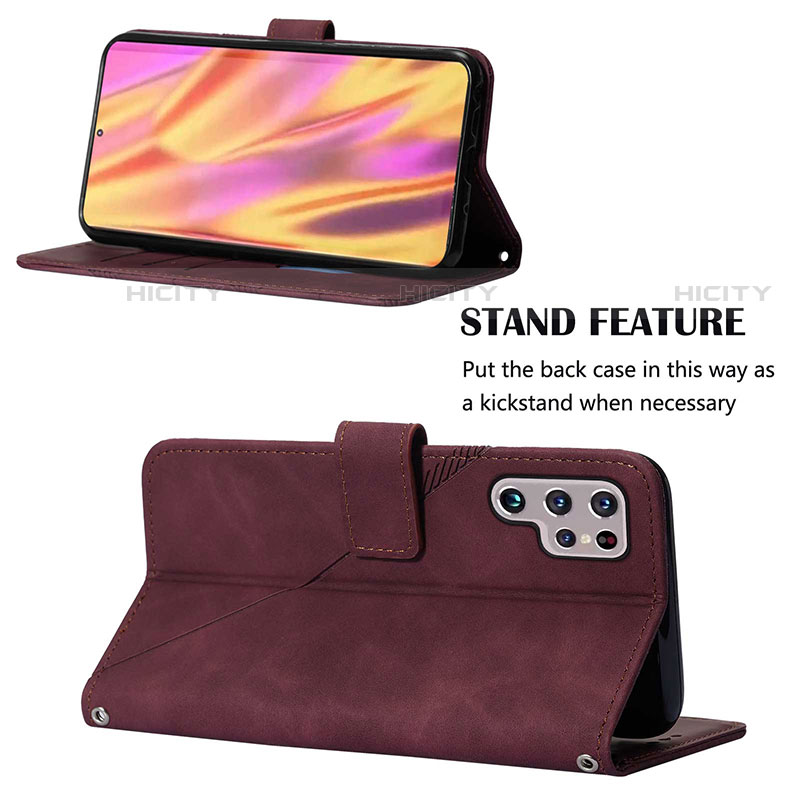 Handytasche Stand Schutzhülle Flip Leder Hülle Y02B für Samsung Galaxy S23 Ultra 5G groß