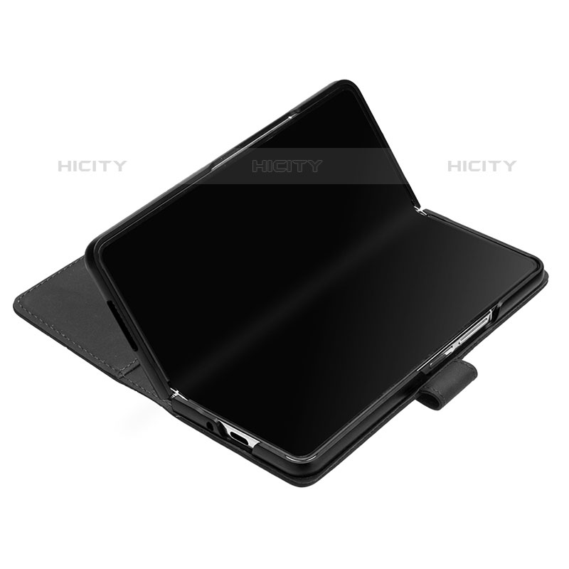 Handytasche Stand Schutzhülle Flip Leder Hülle Y02B für Samsung Galaxy Z Fold5 5G