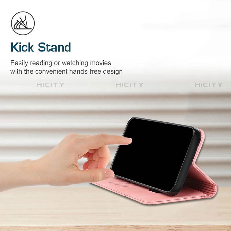 Handytasche Stand Schutzhülle Flip Leder Hülle Y02X für Motorola Moto E20 groß