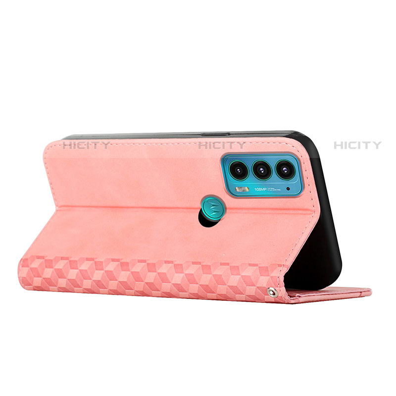 Handytasche Stand Schutzhülle Flip Leder Hülle Y02X für Motorola Moto Edge 20 5G groß