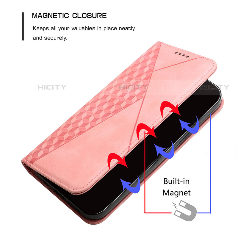 Handytasche Stand Schutzhülle Flip Leder Hülle Y02X für Motorola Moto Edge 20 Lite 5G groß