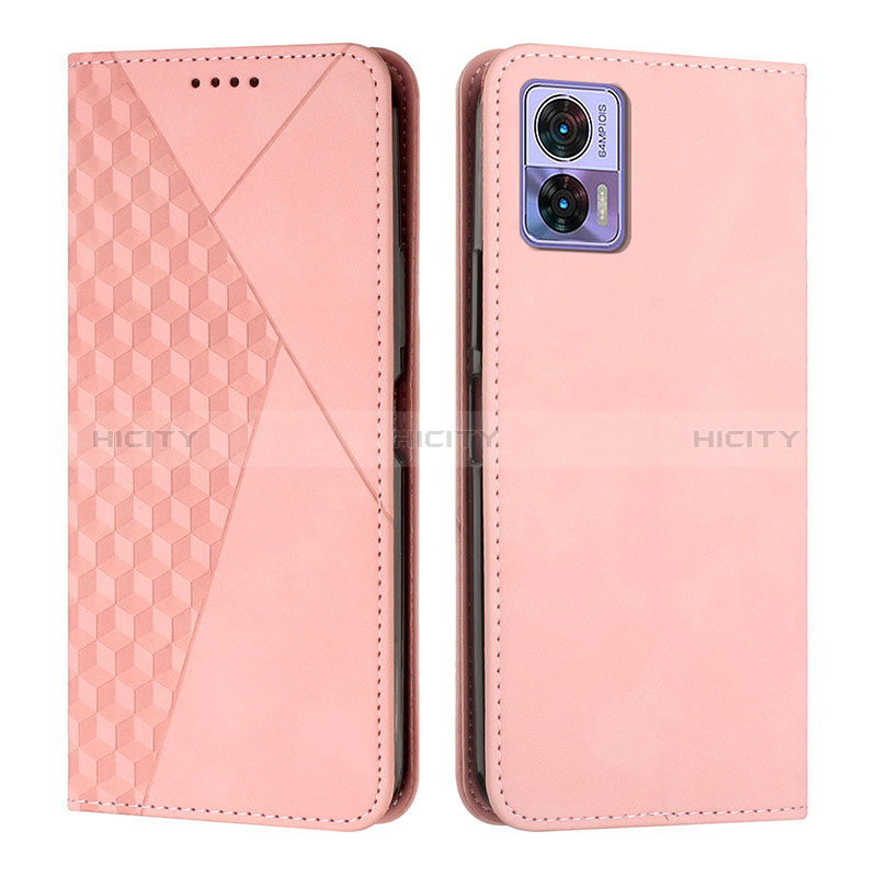 Handytasche Stand Schutzhülle Flip Leder Hülle Y02X für Motorola Moto Edge 30 Neo 5G Rosegold