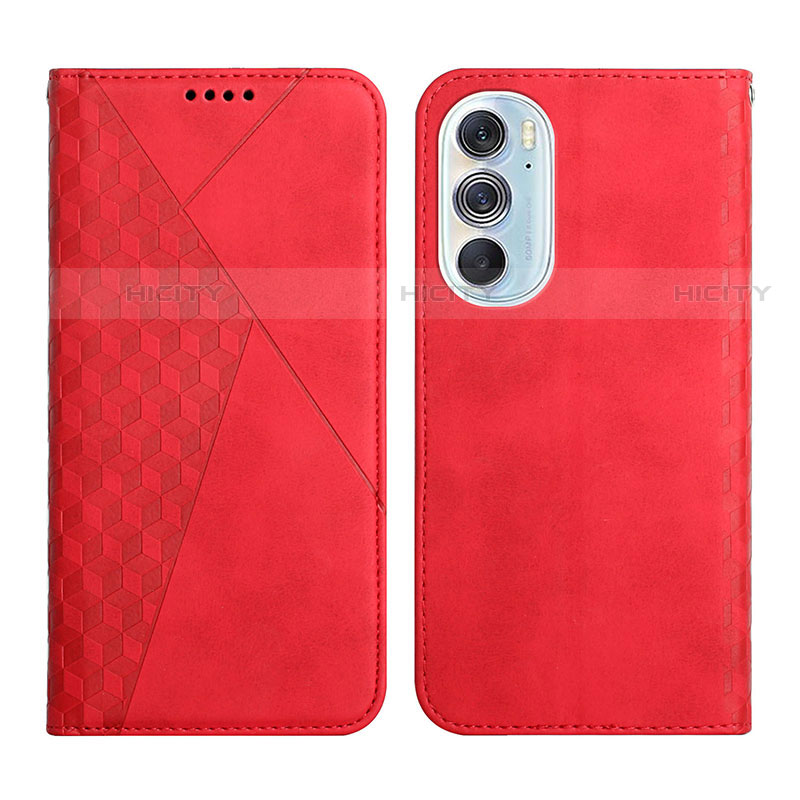 Handytasche Stand Schutzhülle Flip Leder Hülle Y02X für Motorola Moto Edge Plus (2022) 5G Rot Plus