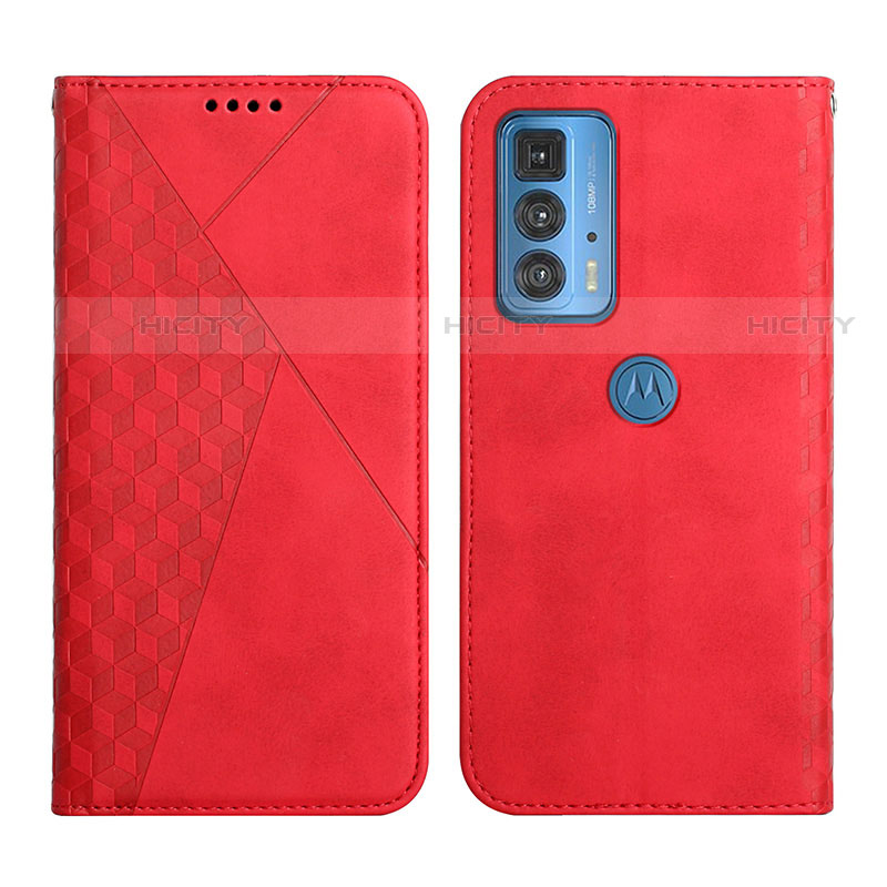 Handytasche Stand Schutzhülle Flip Leder Hülle Y02X für Motorola Moto Edge S Pro 5G Rot