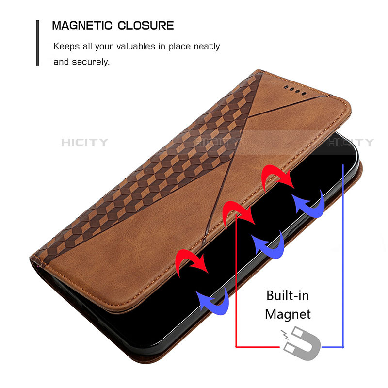 Handytasche Stand Schutzhülle Flip Leder Hülle Y02X für Motorola Moto G Play (2023)