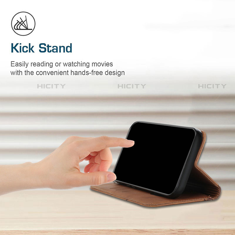 Handytasche Stand Schutzhülle Flip Leder Hülle Y02X für Motorola Moto G Play (2023)