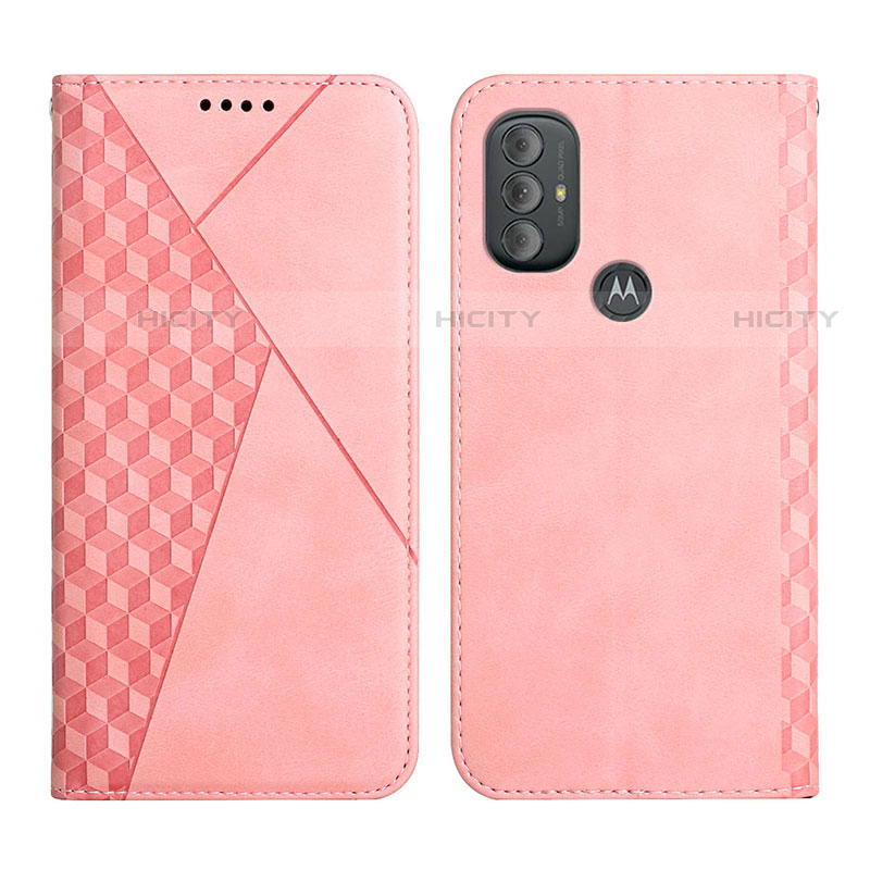 Handytasche Stand Schutzhülle Flip Leder Hülle Y02X für Motorola Moto G Play (2023) Rosegold