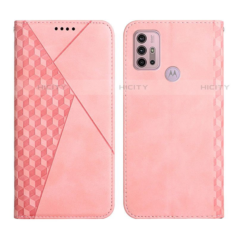 Handytasche Stand Schutzhülle Flip Leder Hülle Y02X für Motorola Moto G10 Rosegold