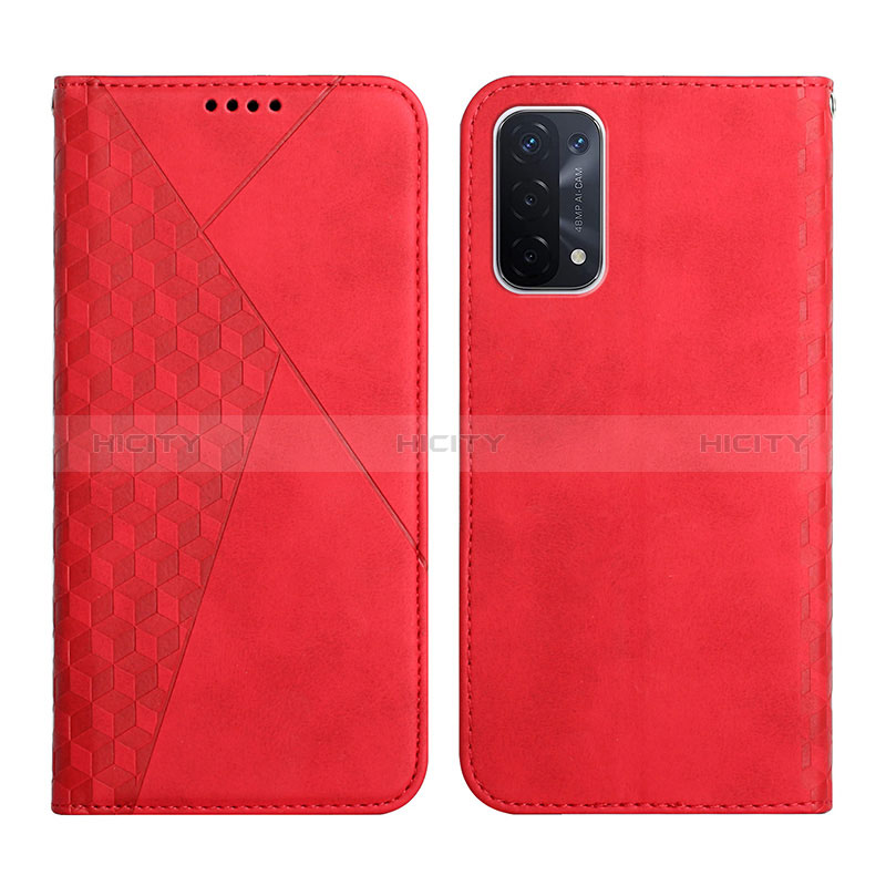 Handytasche Stand Schutzhülle Flip Leder Hülle Y02X für Oppo A54 5G Rot Plus