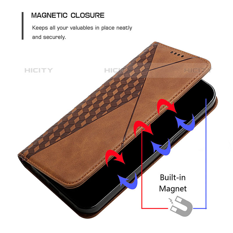 Handytasche Stand Schutzhülle Flip Leder Hülle Y02X für Oppo A93 5G