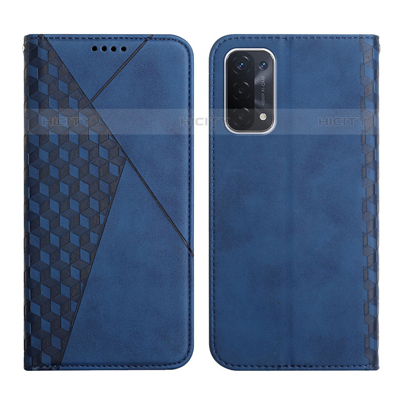 Handytasche Stand Schutzhülle Flip Leder Hülle Y02X für Oppo A93 5G Blau