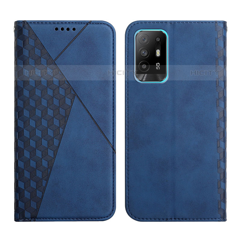 Handytasche Stand Schutzhülle Flip Leder Hülle Y02X für Oppo A95 5G Blau