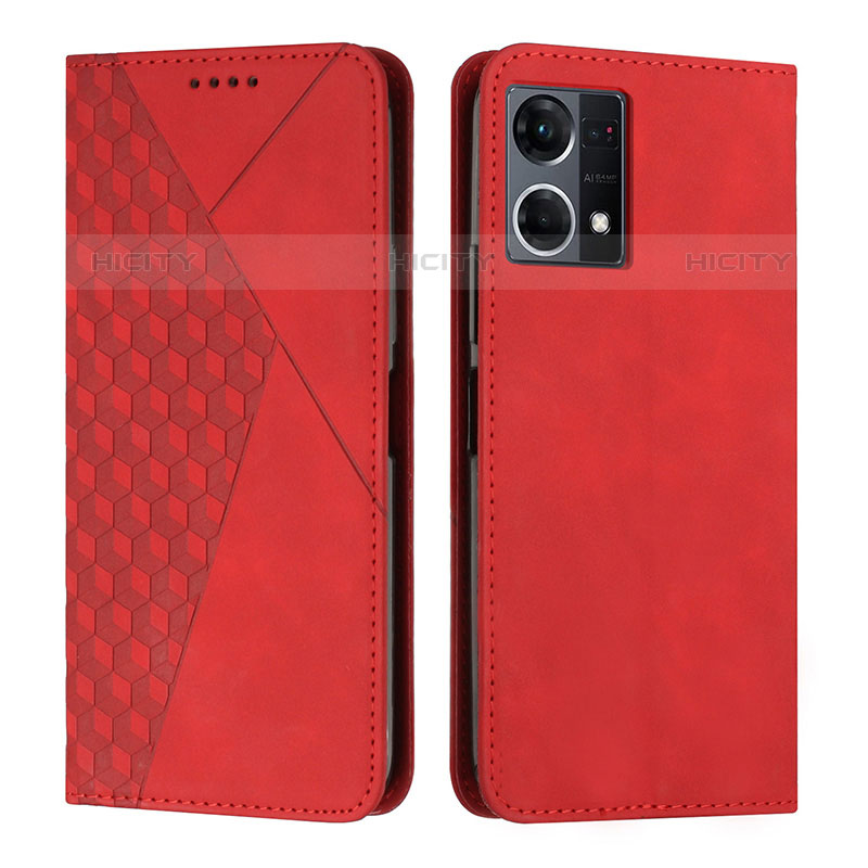 Handytasche Stand Schutzhülle Flip Leder Hülle Y02X für Oppo F21 Pro 4G Rot