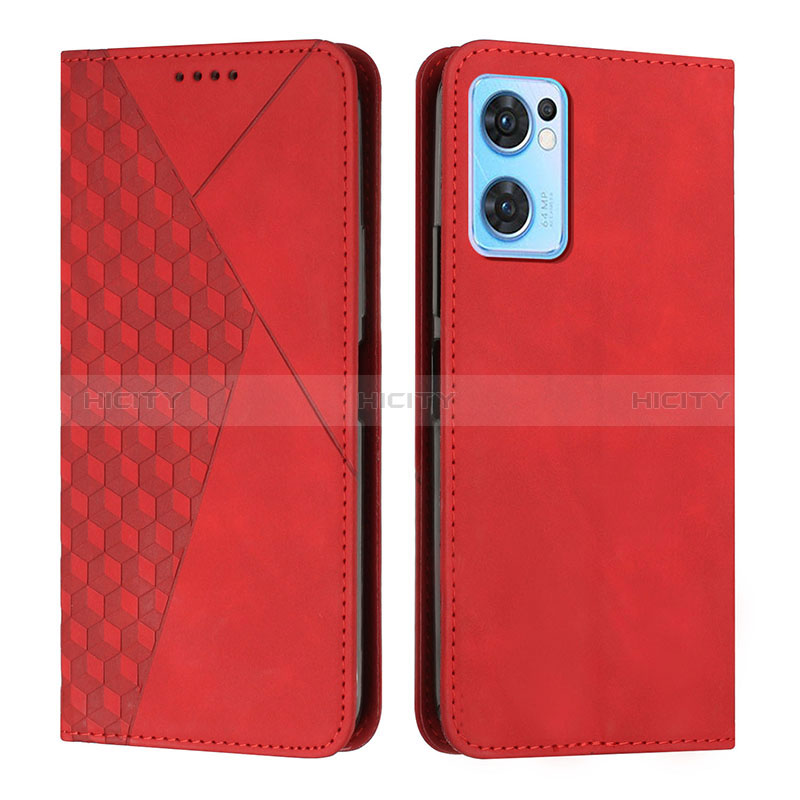 Handytasche Stand Schutzhülle Flip Leder Hülle Y02X für Oppo Find X5 Lite 5G Rot