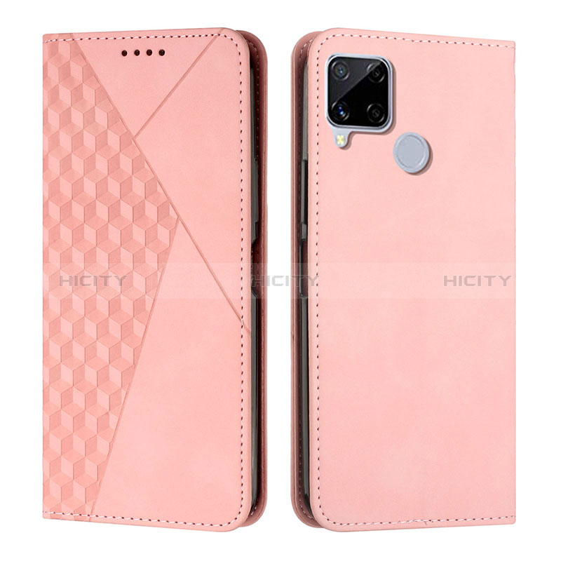 Handytasche Stand Schutzhülle Flip Leder Hülle Y02X für Realme Narzo 30A Rosegold