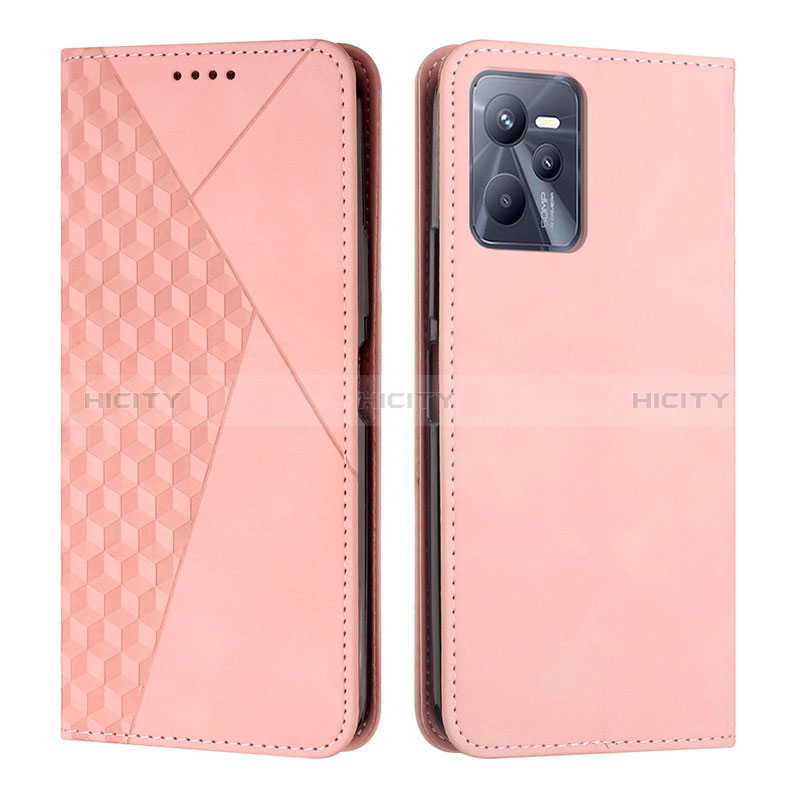 Handytasche Stand Schutzhülle Flip Leder Hülle Y02X für Realme Narzo 50A Prime Rosegold