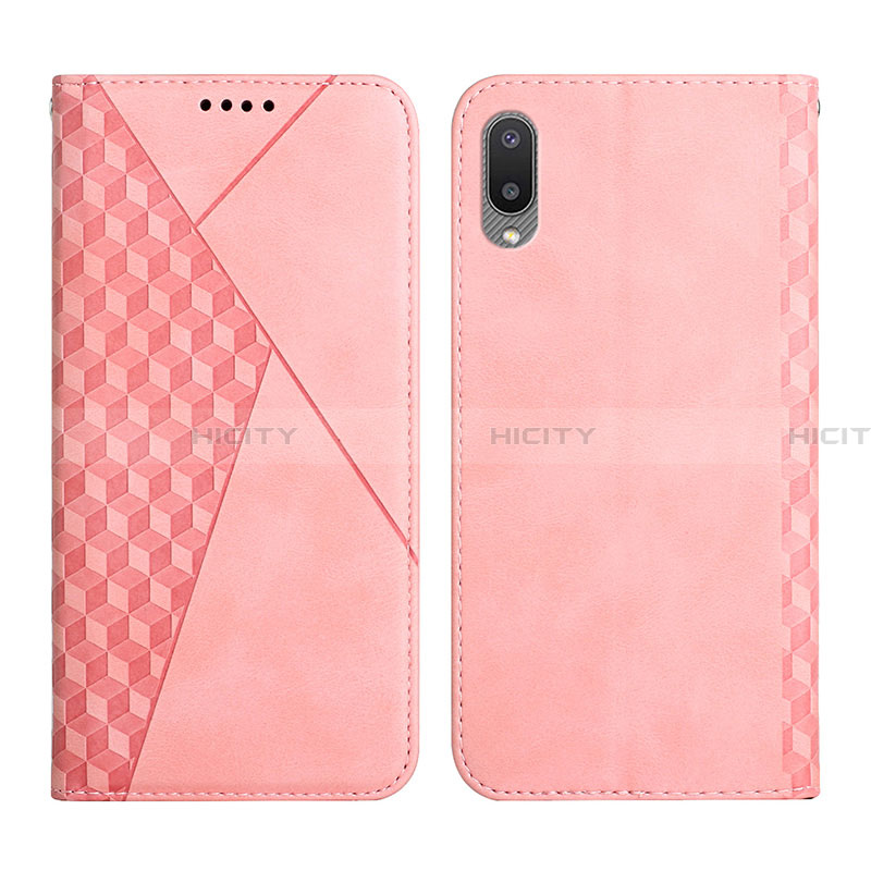 Handytasche Stand Schutzhülle Flip Leder Hülle Y02X für Samsung Galaxy A02 Rosegold Plus