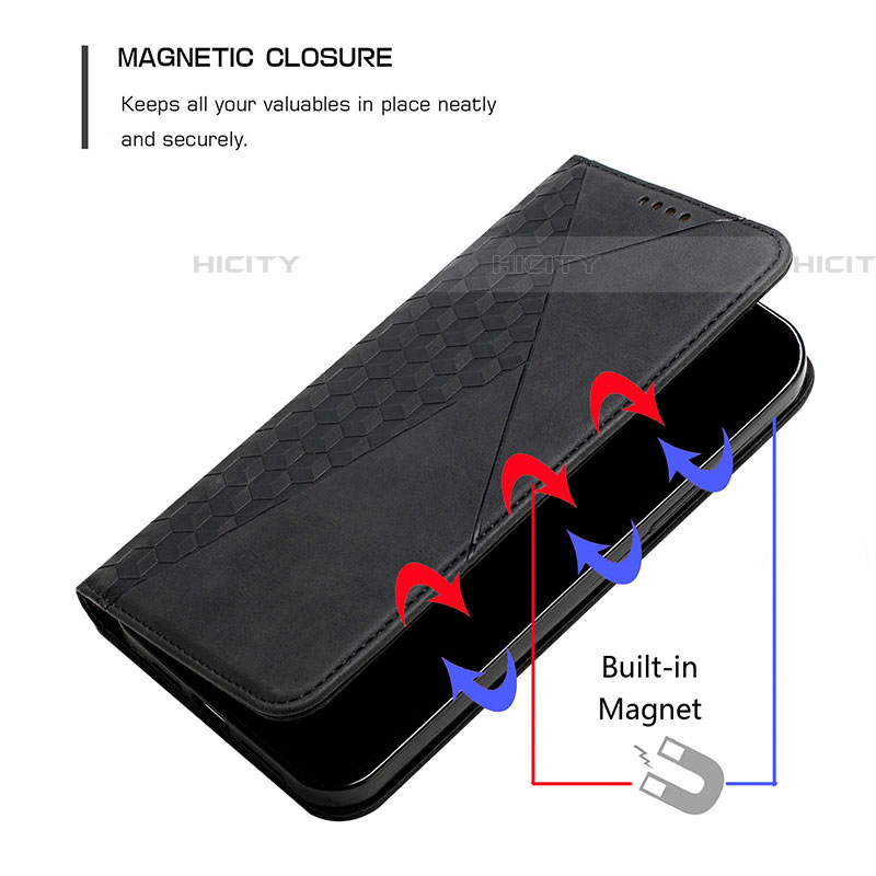 Handytasche Stand Schutzhülle Flip Leder Hülle Y02X für Samsung Galaxy A03s groß