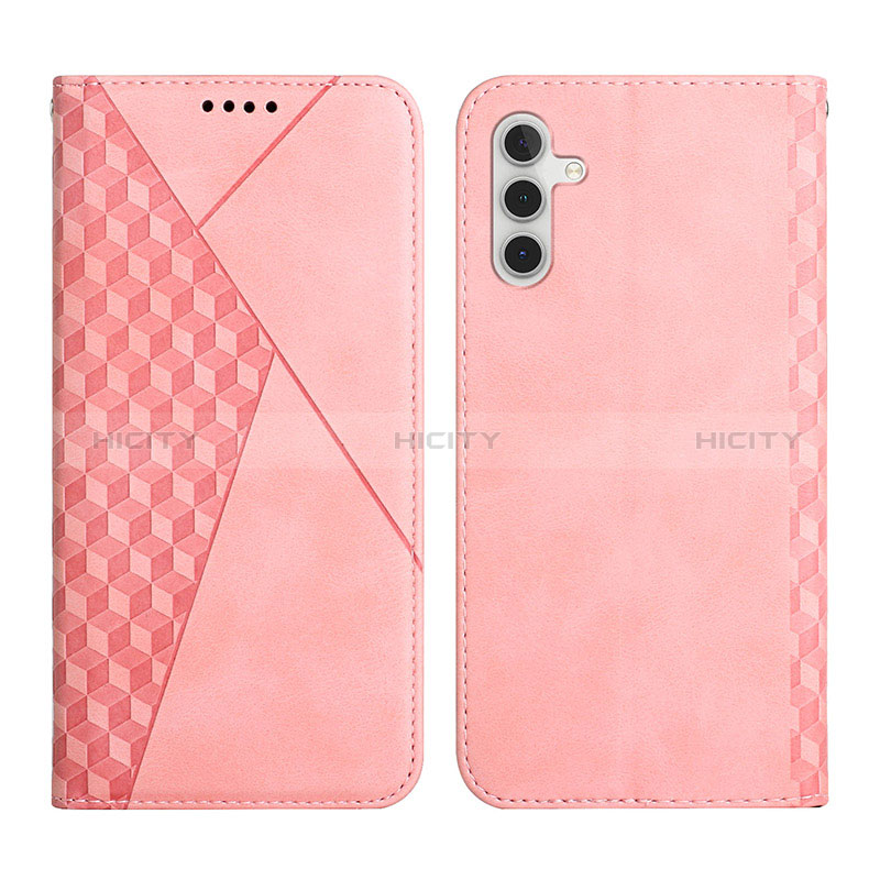 Handytasche Stand Schutzhülle Flip Leder Hülle Y02X für Samsung Galaxy A04s Rosegold Plus