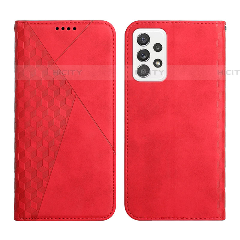 Handytasche Stand Schutzhülle Flip Leder Hülle Y02X für Samsung Galaxy A52 4G Rot