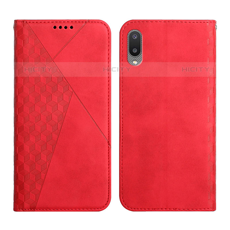 Handytasche Stand Schutzhülle Flip Leder Hülle Y02X für Samsung Galaxy M02 Rot