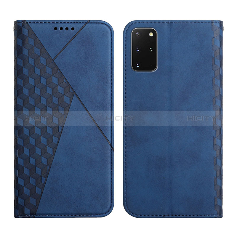 Handytasche Stand Schutzhülle Flip Leder Hülle Y02X für Samsung Galaxy S20 Plus Blau