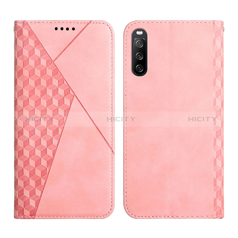 Handytasche Stand Schutzhülle Flip Leder Hülle Y02X für Sony Xperia 10 III Rosegold