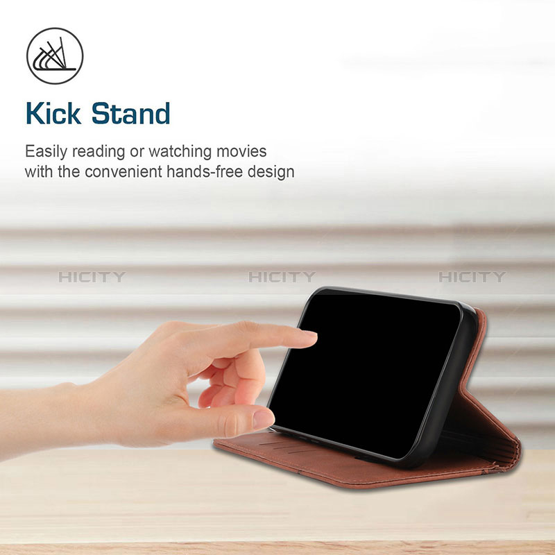 Handytasche Stand Schutzhülle Flip Leder Hülle Y02X für Xiaomi Poco F5 Pro 5G groß