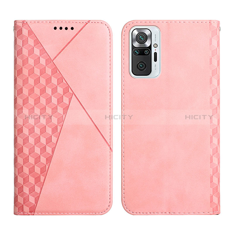 Handytasche Stand Schutzhülle Flip Leder Hülle Y02X für Xiaomi Redmi Note 10 Pro 4G Rosegold