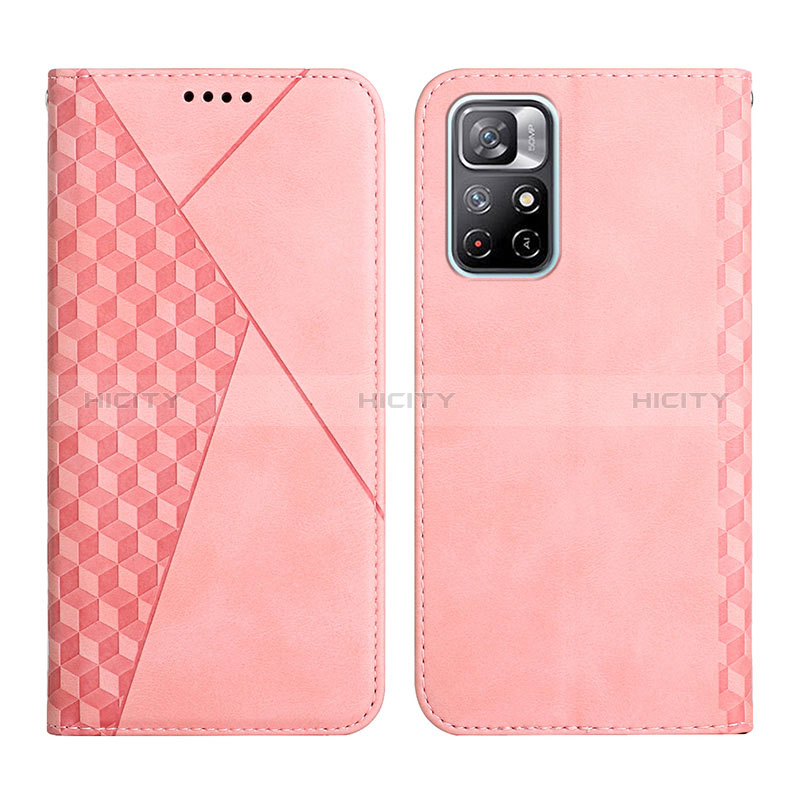 Handytasche Stand Schutzhülle Flip Leder Hülle Y02X für Xiaomi Redmi Note 11T 5G Rosegold