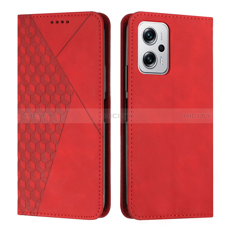 Handytasche Stand Schutzhülle Flip Leder Hülle Y02X für Xiaomi Redmi Note 11T Pro+ Plus 5G Rot Plus