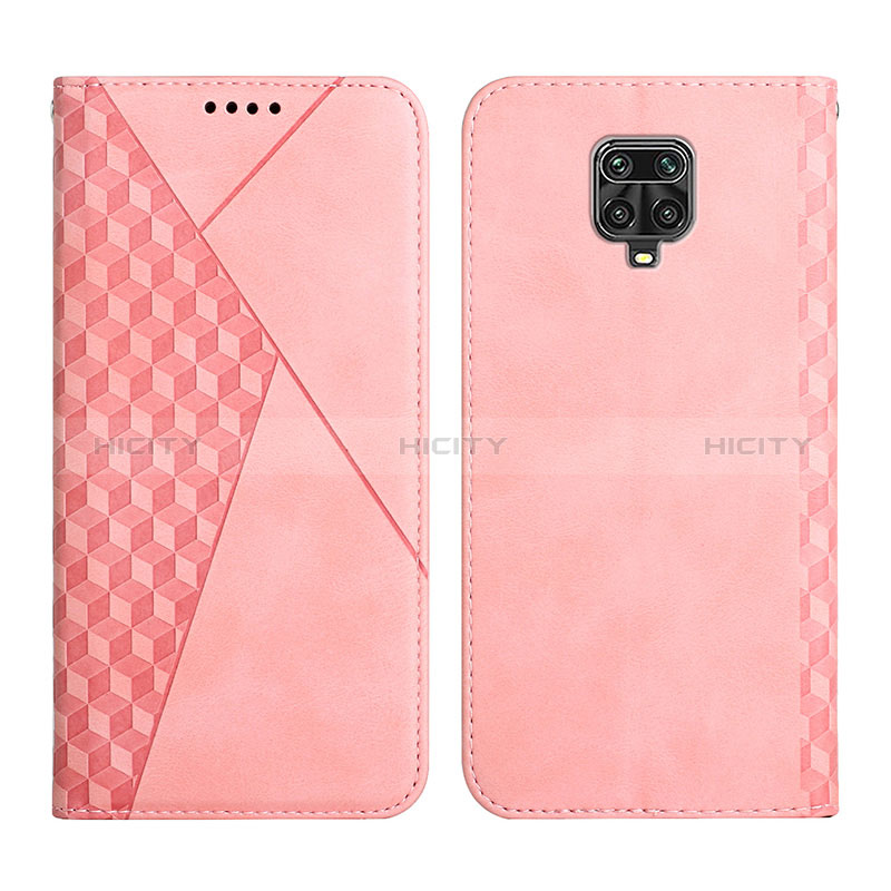 Handytasche Stand Schutzhülle Flip Leder Hülle Y02X für Xiaomi Redmi Note 9 Pro Max Rosegold Plus