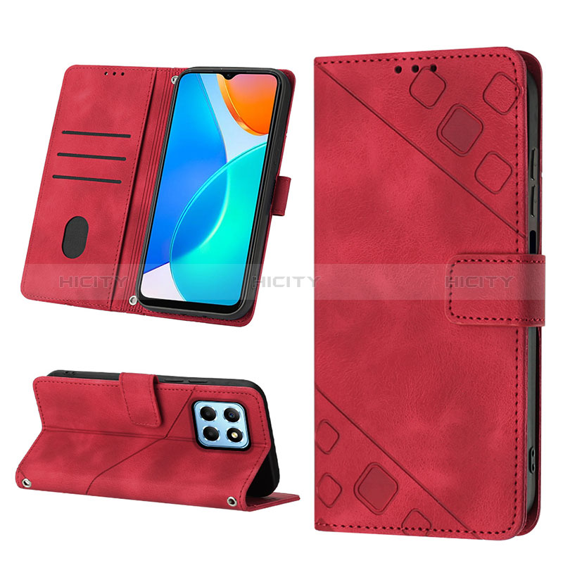 Handytasche Stand Schutzhülle Flip Leder Hülle Y03B für Huawei Honor X6 5G groß