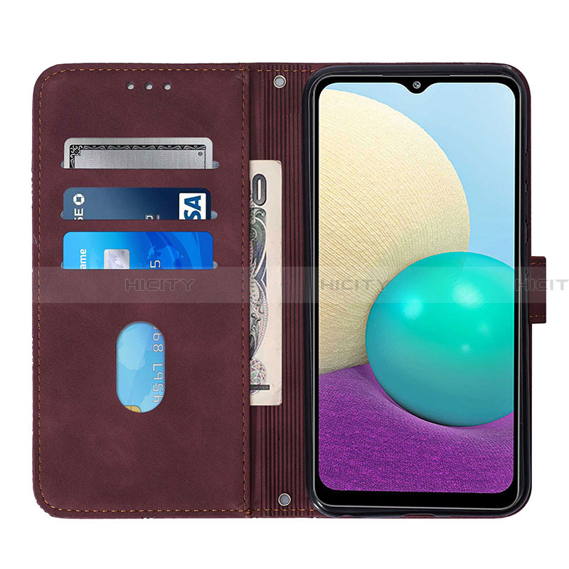 Handytasche Stand Schutzhülle Flip Leder Hülle Y03B für Samsung Galaxy A02