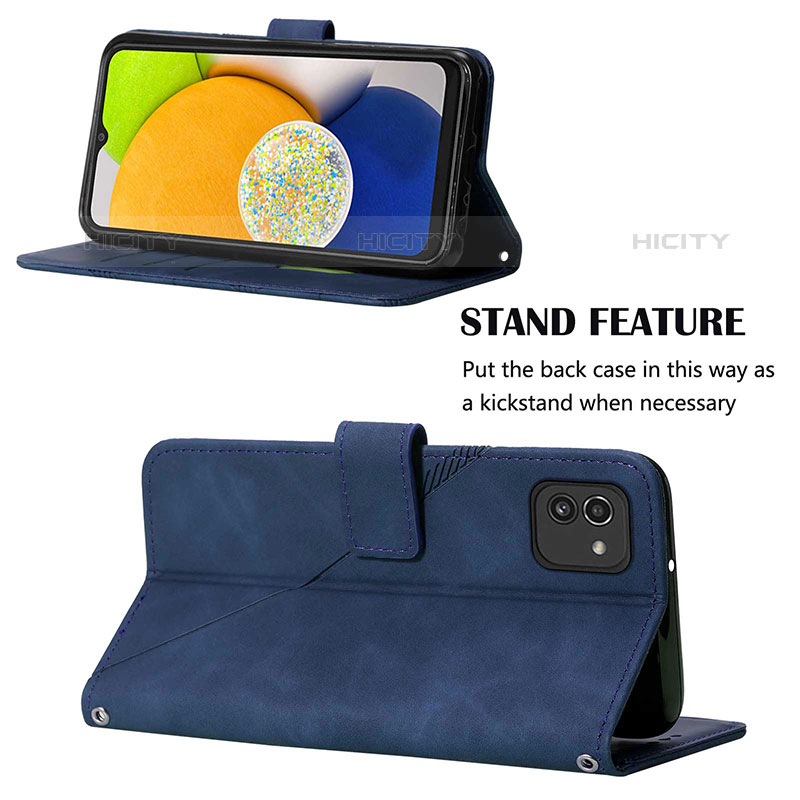 Handytasche Stand Schutzhülle Flip Leder Hülle Y03B für Samsung Galaxy A03