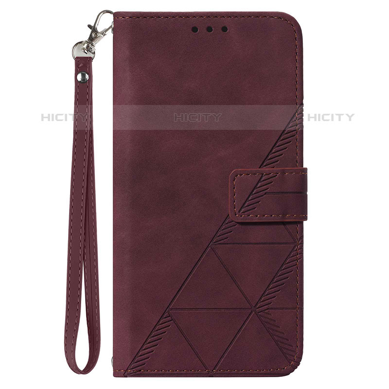 Handytasche Stand Schutzhülle Flip Leder Hülle Y03B für Samsung Galaxy A03 Fuchsie